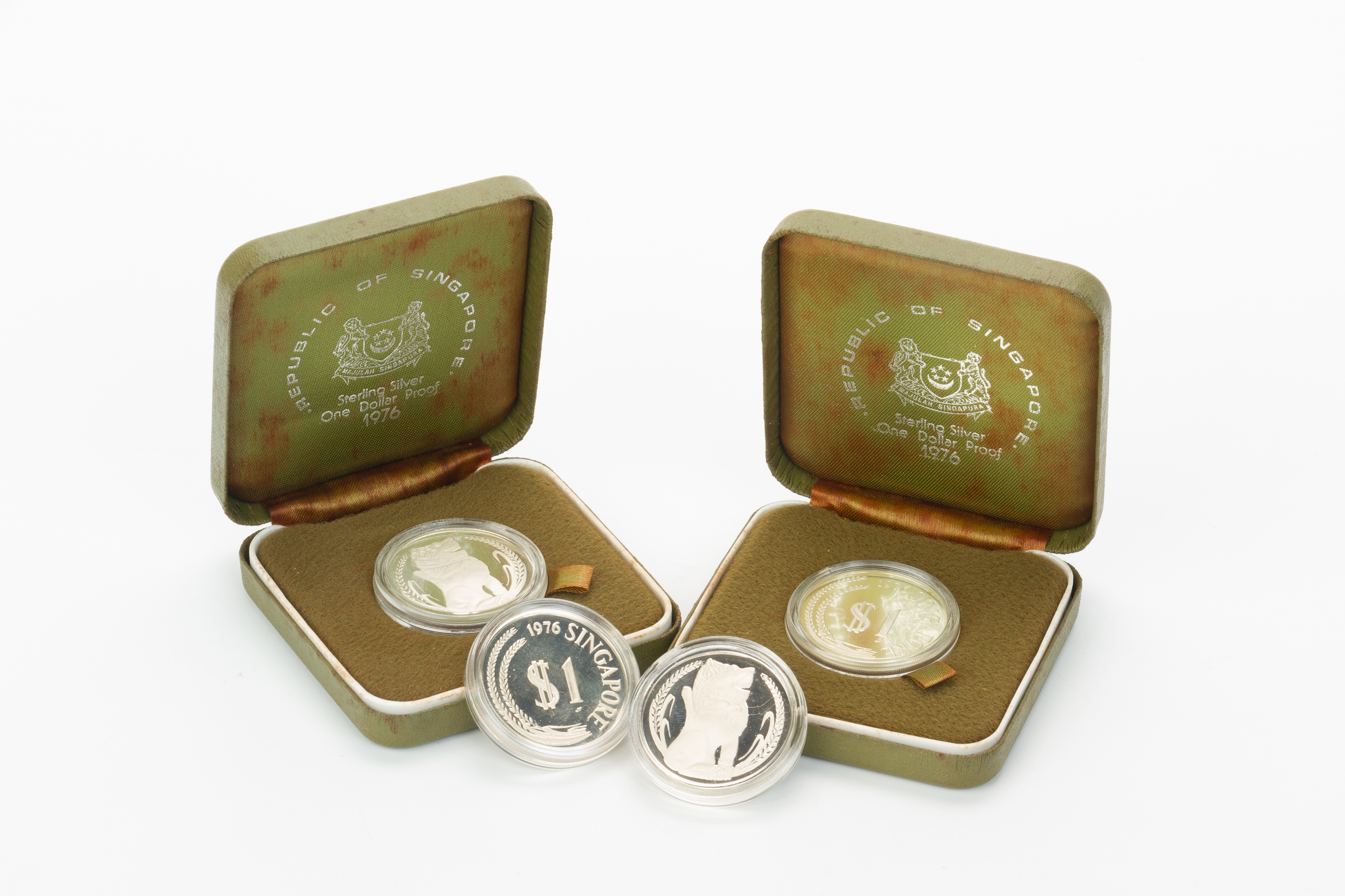 A GROUP OF SIX SINGAPORE SILVER PROOF COINS - Image 2 of 3