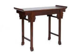 A ROSEWOOD CONSOLE TABLE