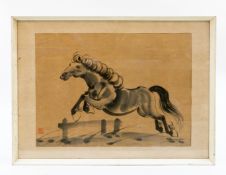 MANNER OF XU BEIHONG - STUDY OF A HORSE JUMPING