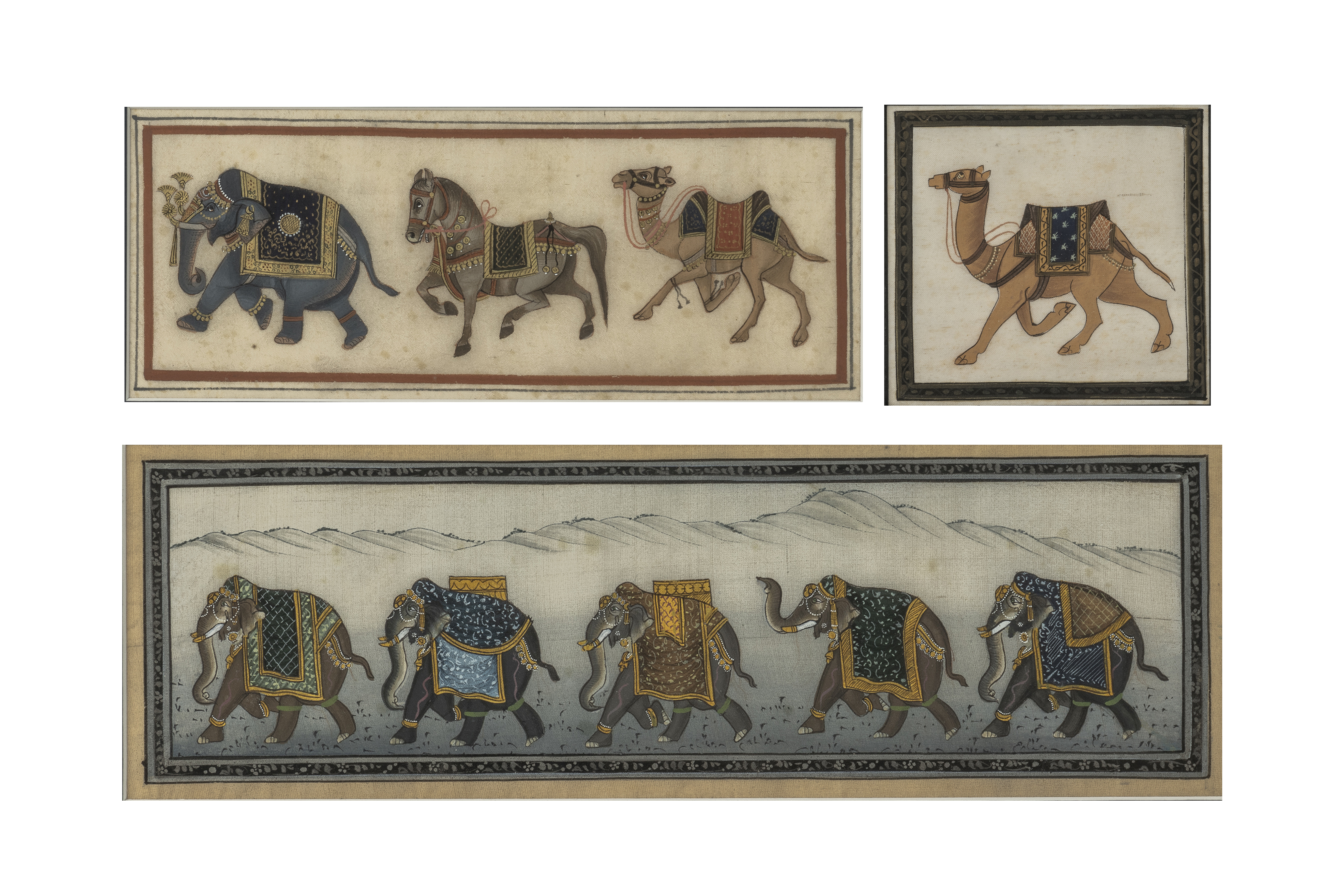 A GROUP OF THREE INDIAN MINIATURES - Image 2 of 4