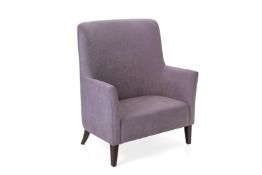A CONTEMPORARY UPHOLSTERED ARMCHAIR