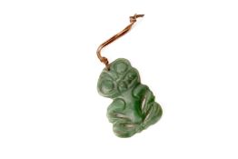 A MAORI JADE HEI TIKI PENDANT