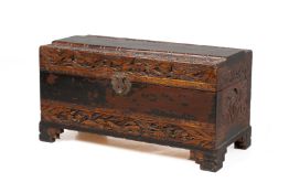 A CARVED CAMPHOR WOOD CHEST