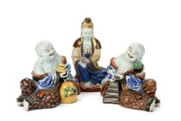 A GROUP OF THREE CHINESE PORCELAIN FIGURES