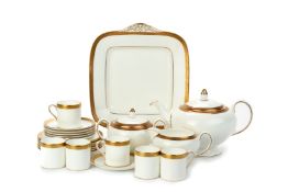 A WEDGWOOD 'SENATOR' PATTERN COFFEE SERVICE FOR SIX