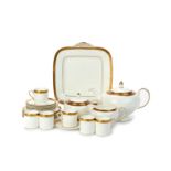 A WEDGWOOD 'SENATOR' PATTERN COFFEE SERVICE FOR SIX