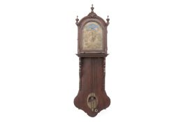 A REPRODUCTION DUTCH WALL CLOCK