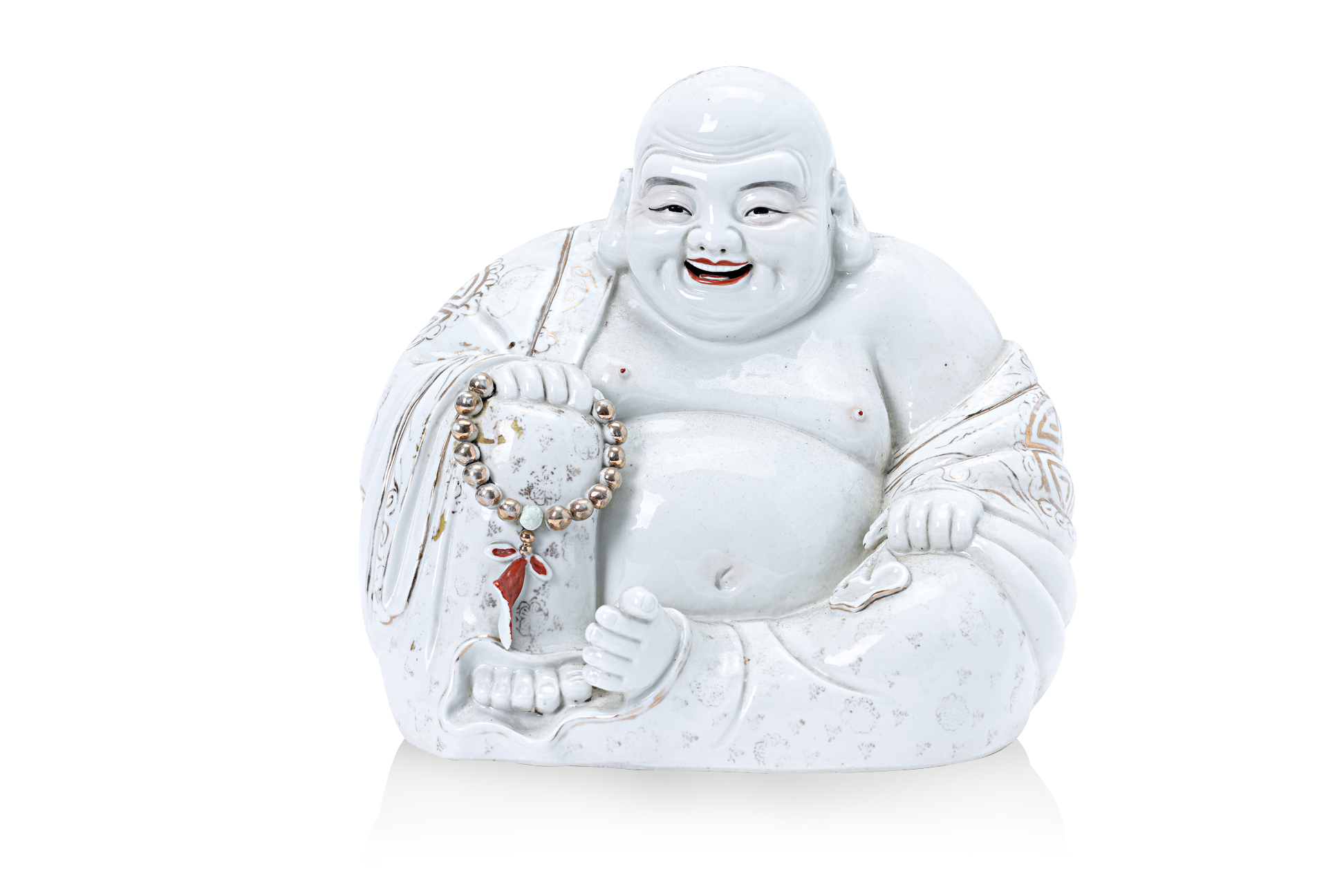 A PORCELAIN FIGURE OF BUDAI