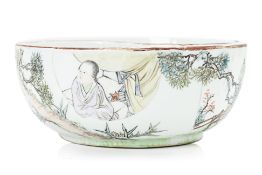 A QIANJIANG PORCELAIN COMPARTMENTED BOWL