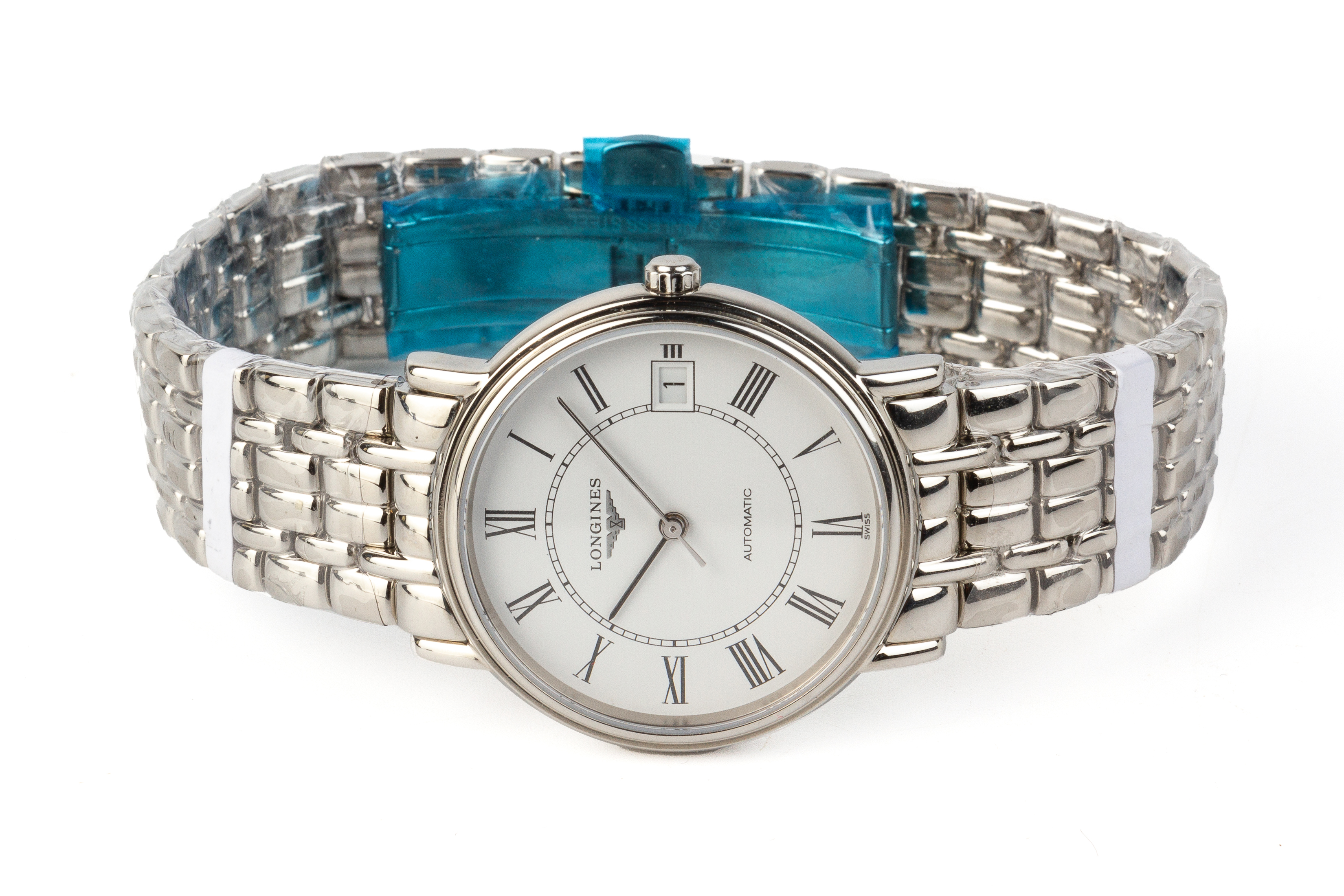 A LONGINES PRESENCE STAINLESS STEEL AUTOMATIC BRACELET WATCH - Image 3 of 5