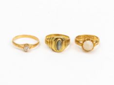 A GROUP OF THREE RINGS