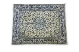 A NAIN STYLE MEDALLION WOOL RUG