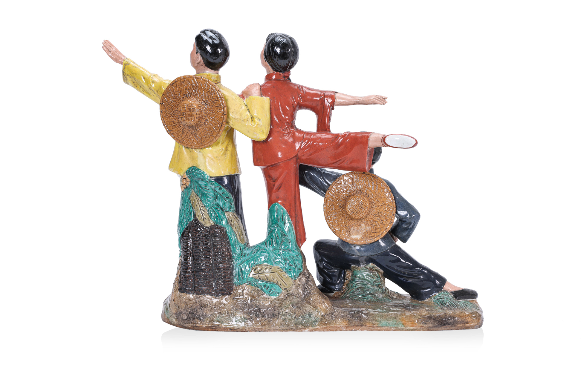 A CHINESE CULTURAL REVOLUTION PORCELAIN FIGURAL GROUP - Image 2 of 3