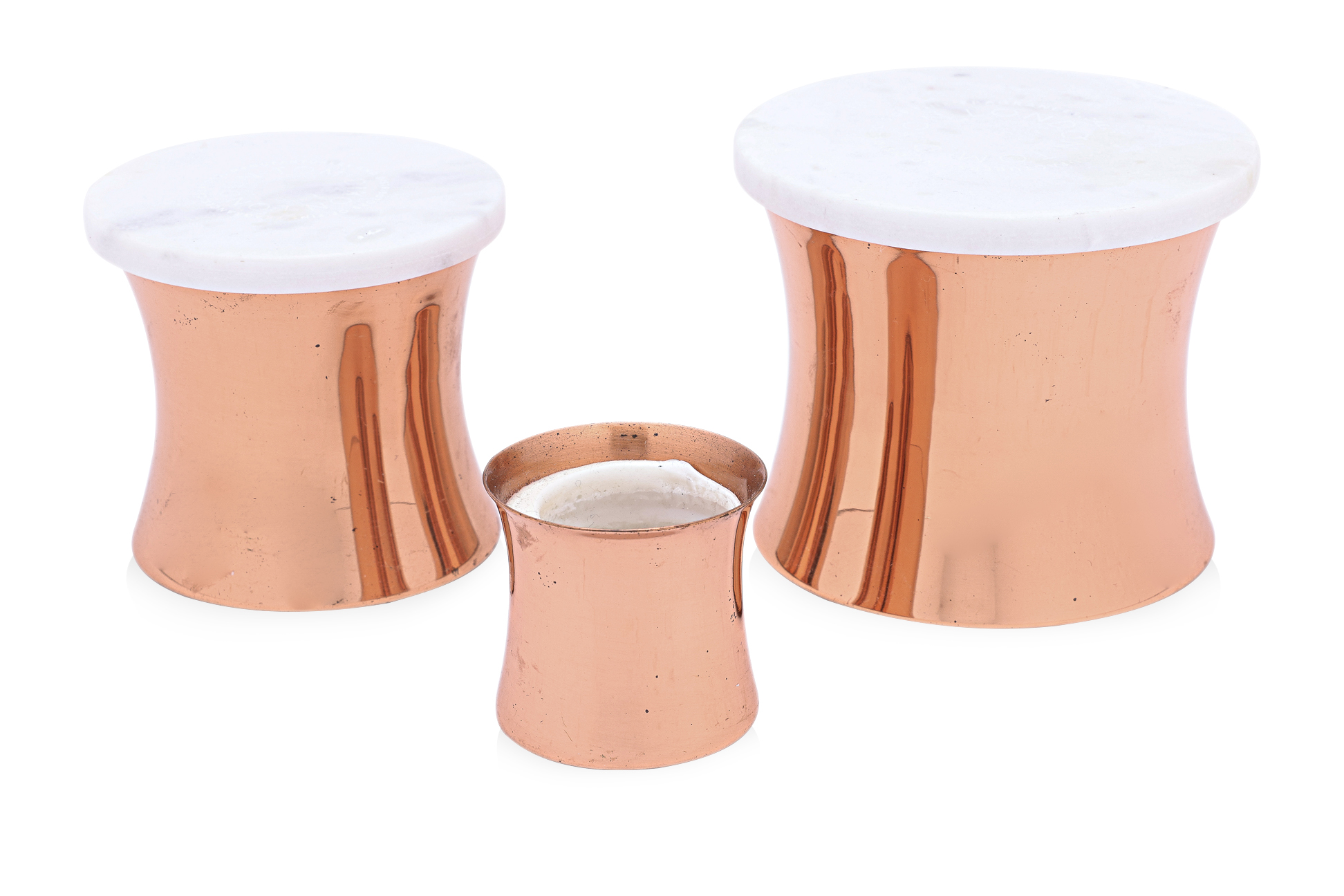 SIX TOM DIXON 'ECLECTIC' AND OTHER COPPER CANDLES - Image 3 of 3