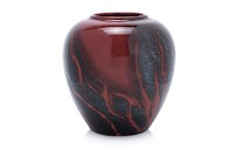 A ROYAL DOULTON ARCHIVES NANHAI FLAMBE GLAZED VASE