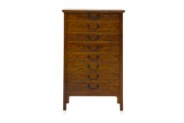 A CHINESE ELM CHEST OF EIGHT DRAWERS