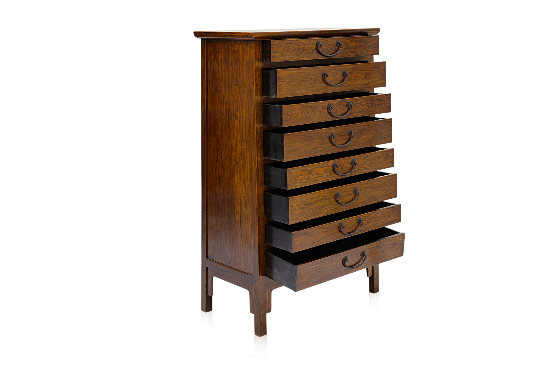 A CHINESE ELM CHEST OF EIGHT DRAWERS - Image 2 of 2