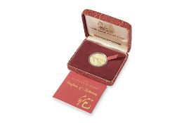 SINGAPORE 1989 YEAR OF THE SNAKE $500 GOLD PROOF COIN