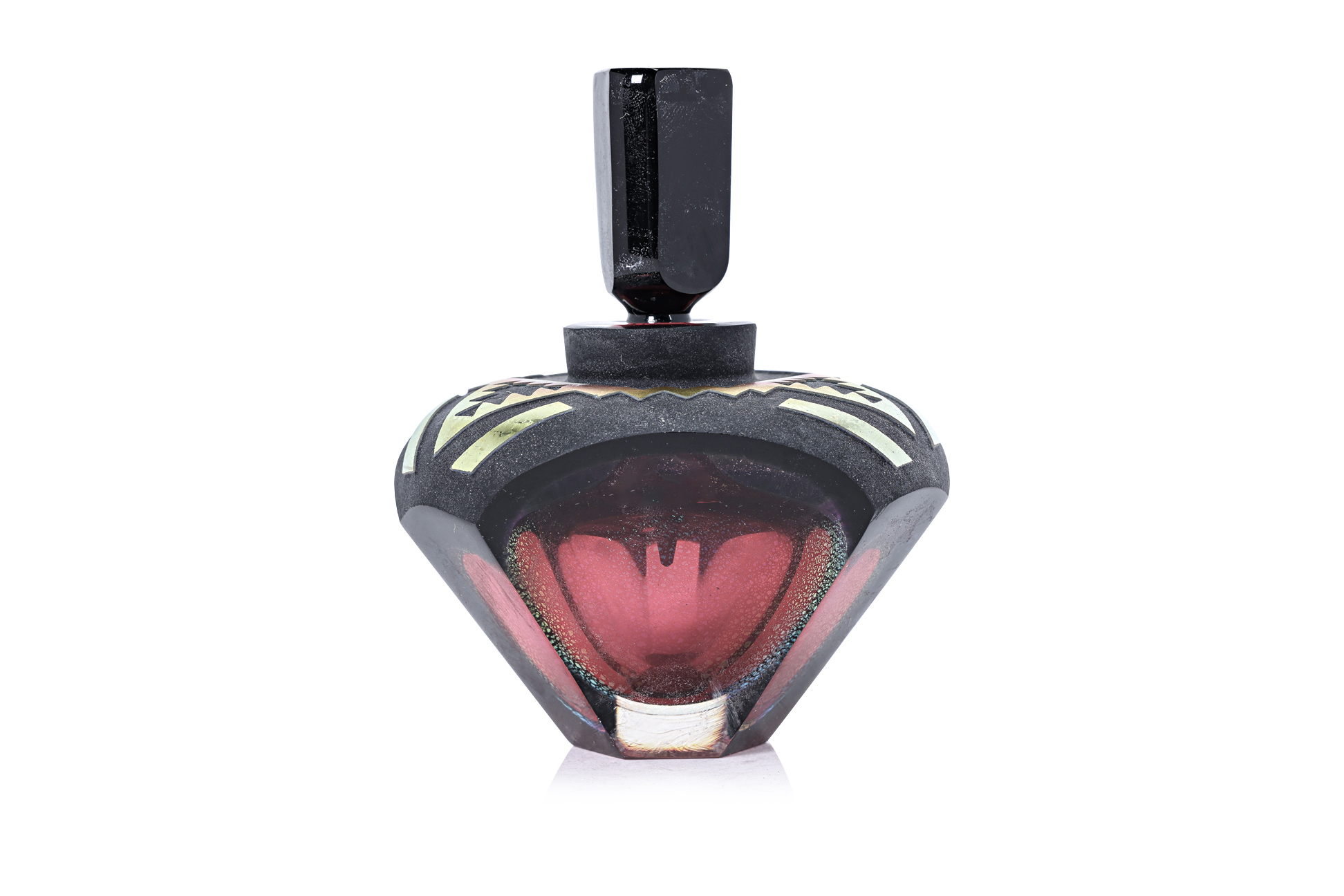 A CORREIA LIMITED EDITION GLASS PERFUME BOTTLE