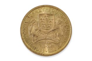 SINGAPORE 1969 150TH ANNIVERSARY 150 DOLLARS GOLD COIN