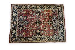 A LARGE AFGHAN WOOL CARPET