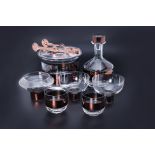 A GROUP OF TOM DIXON 'TANK' BARWARE AND OTEHR ITEMS