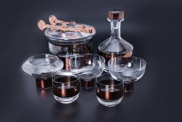 A GROUP OF TOM DIXON 'TANK' BARWARE AND OTEHR ITEMS