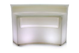 A SLIDE ILLUMINATED BAR COUNTER