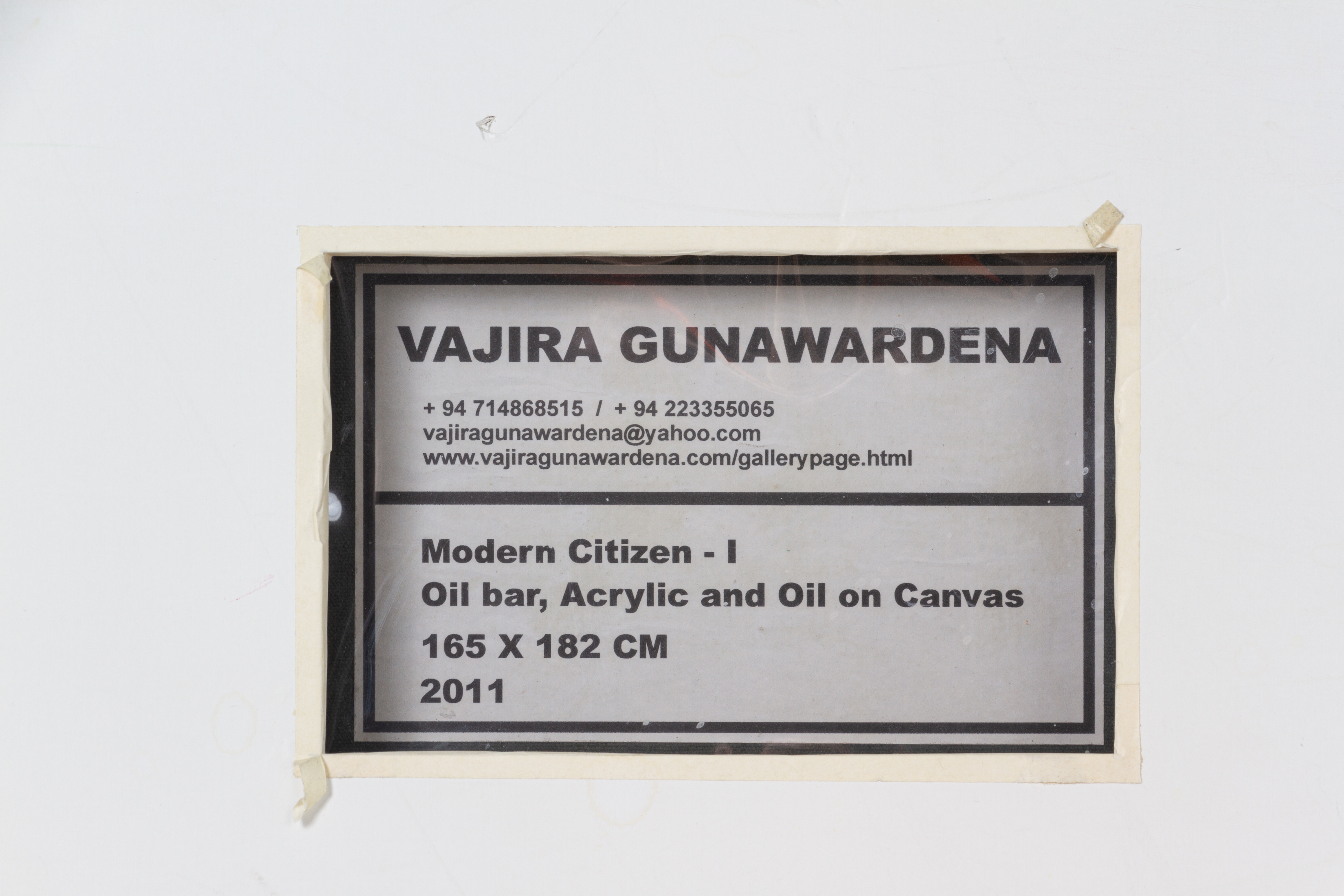 VAJIRA GUNAWARDENA (SRI LANKAN, B.1971) - MODERN CITIZEN I - Image 4 of 4