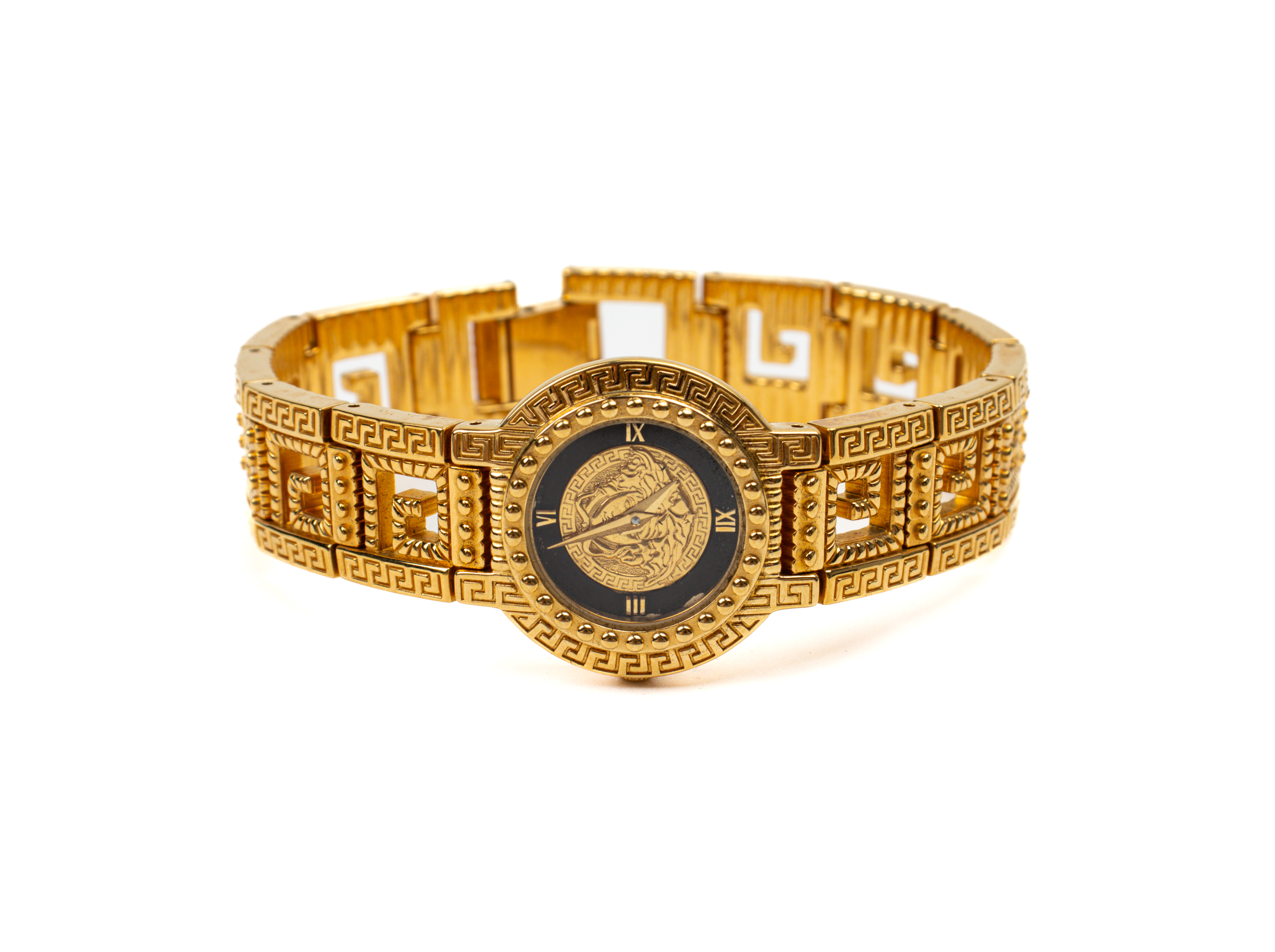 A GIANNI VERSACE SIGNATURE GOLD PLATED BRACELET WATCH - Image 2 of 5