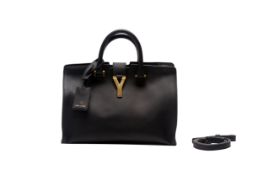 A YVES SAINT LAURENT BLACK SAC LIGNE Y BAG