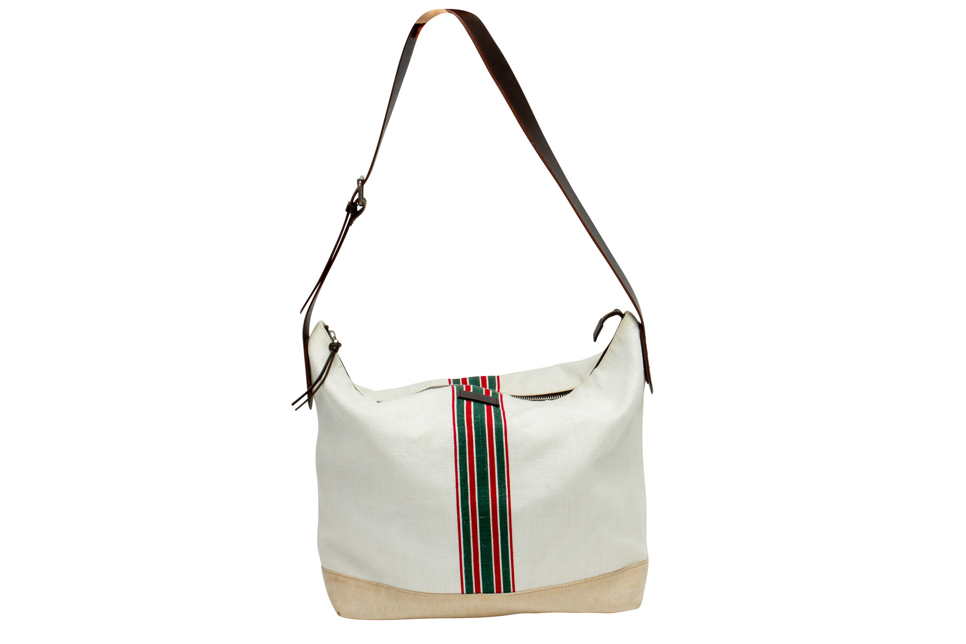 A GUCCI CANVAS AND LEATHER TOTE BAG - Image 2 of 2