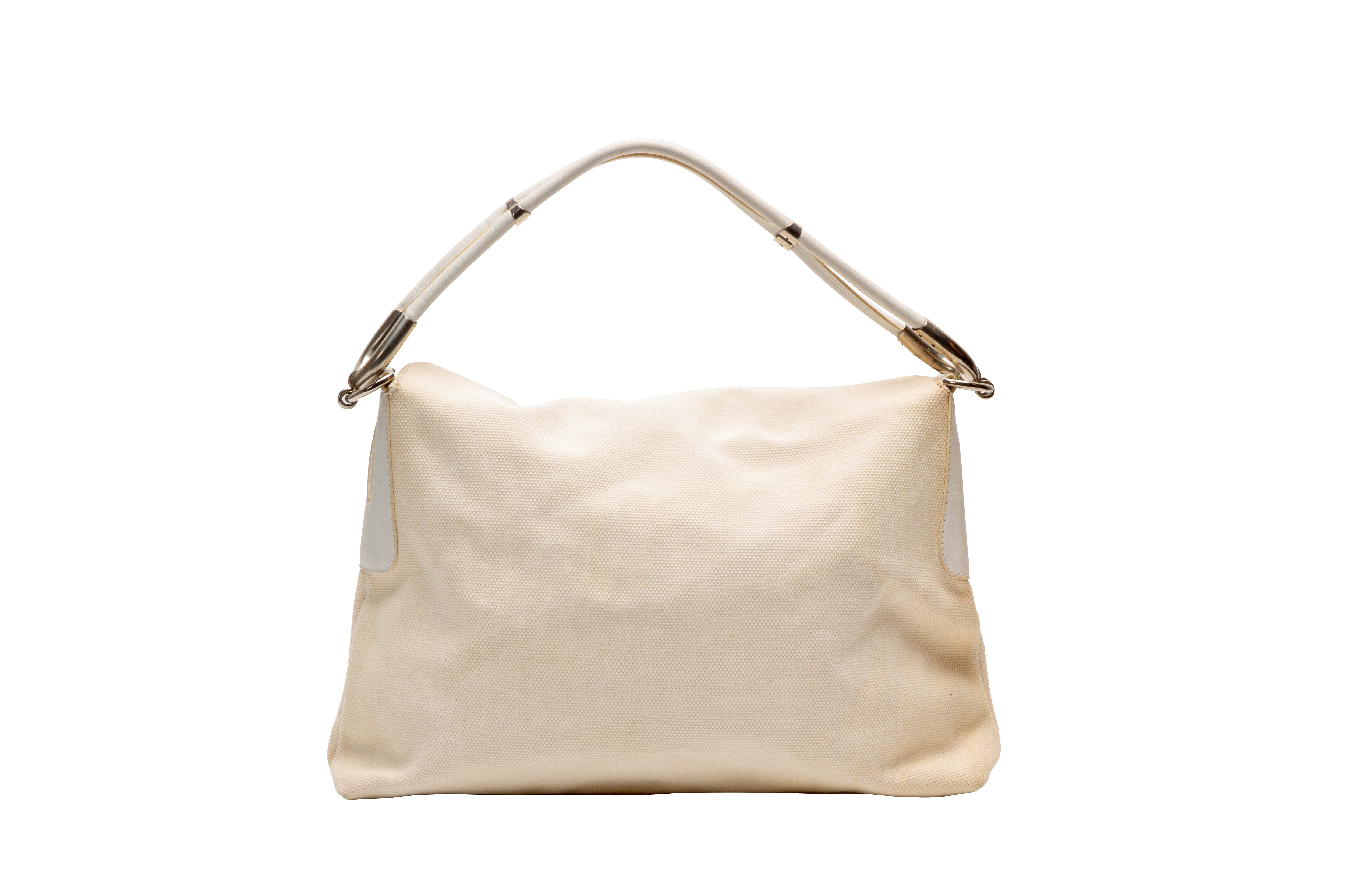 A HOGAN CANVAS AND WHITE LEATHER HANDBAG - Image 3 of 3