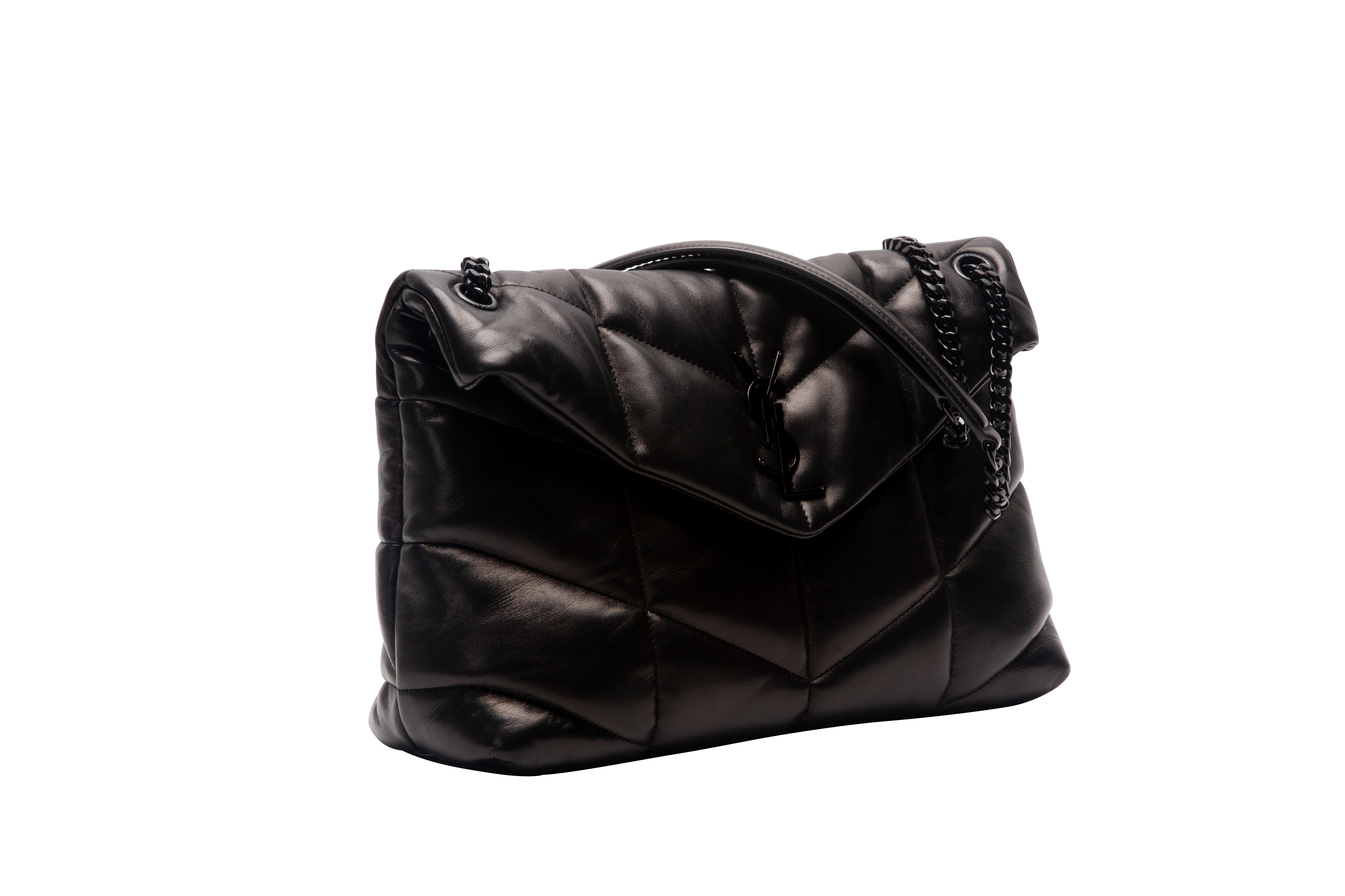 AN YVES SAINT LAURENT LOULOU QUILTED LEATHER SHOULDER BAG