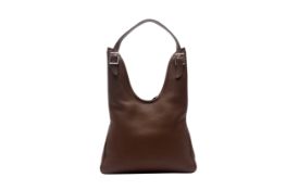 AN HERMES MASSAI PM LEATHER HANDBAG