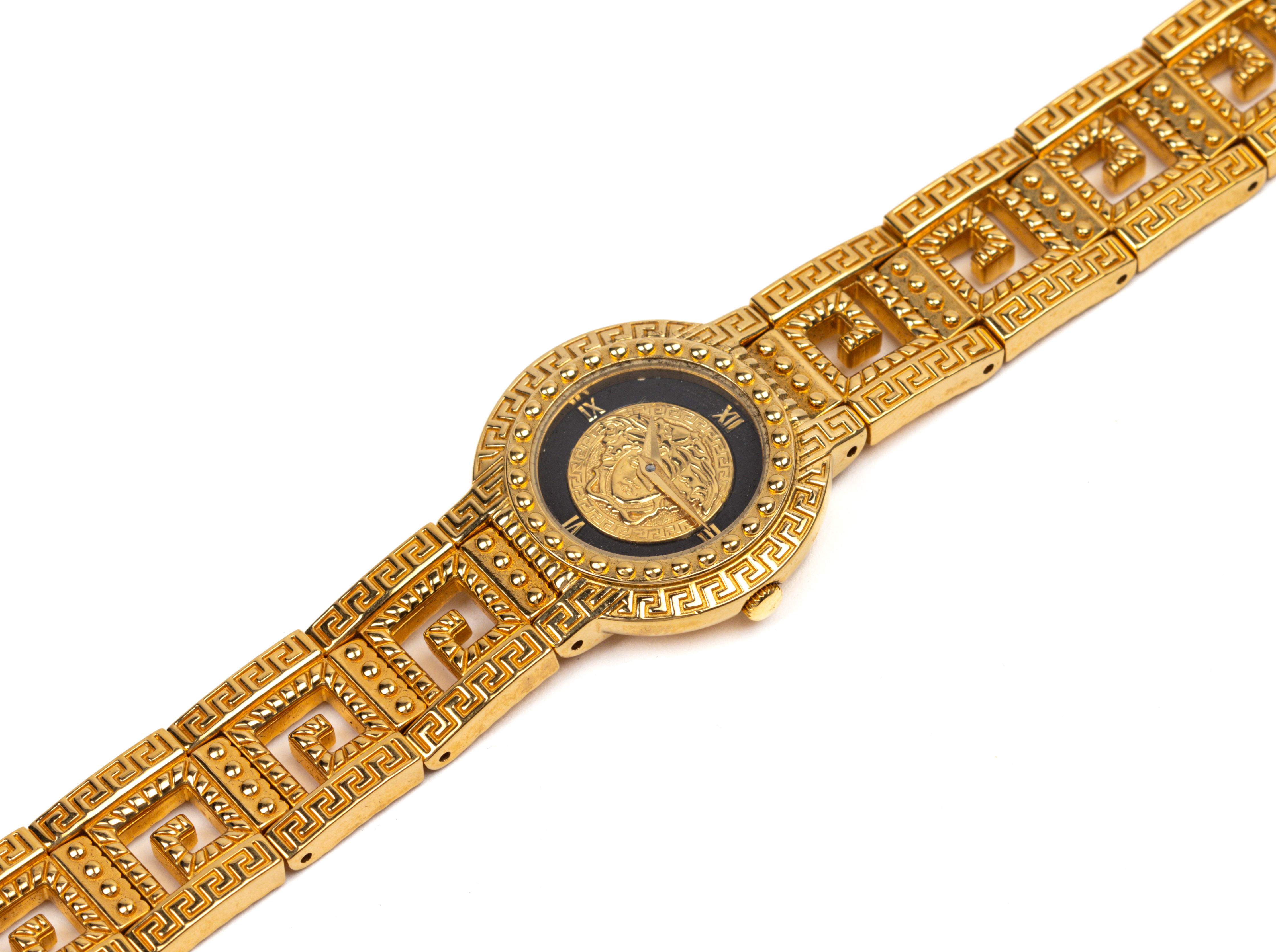 A GIANNI VERSACE SIGNATURE GOLD PLATED BRACELET WATCH - Image 3 of 5