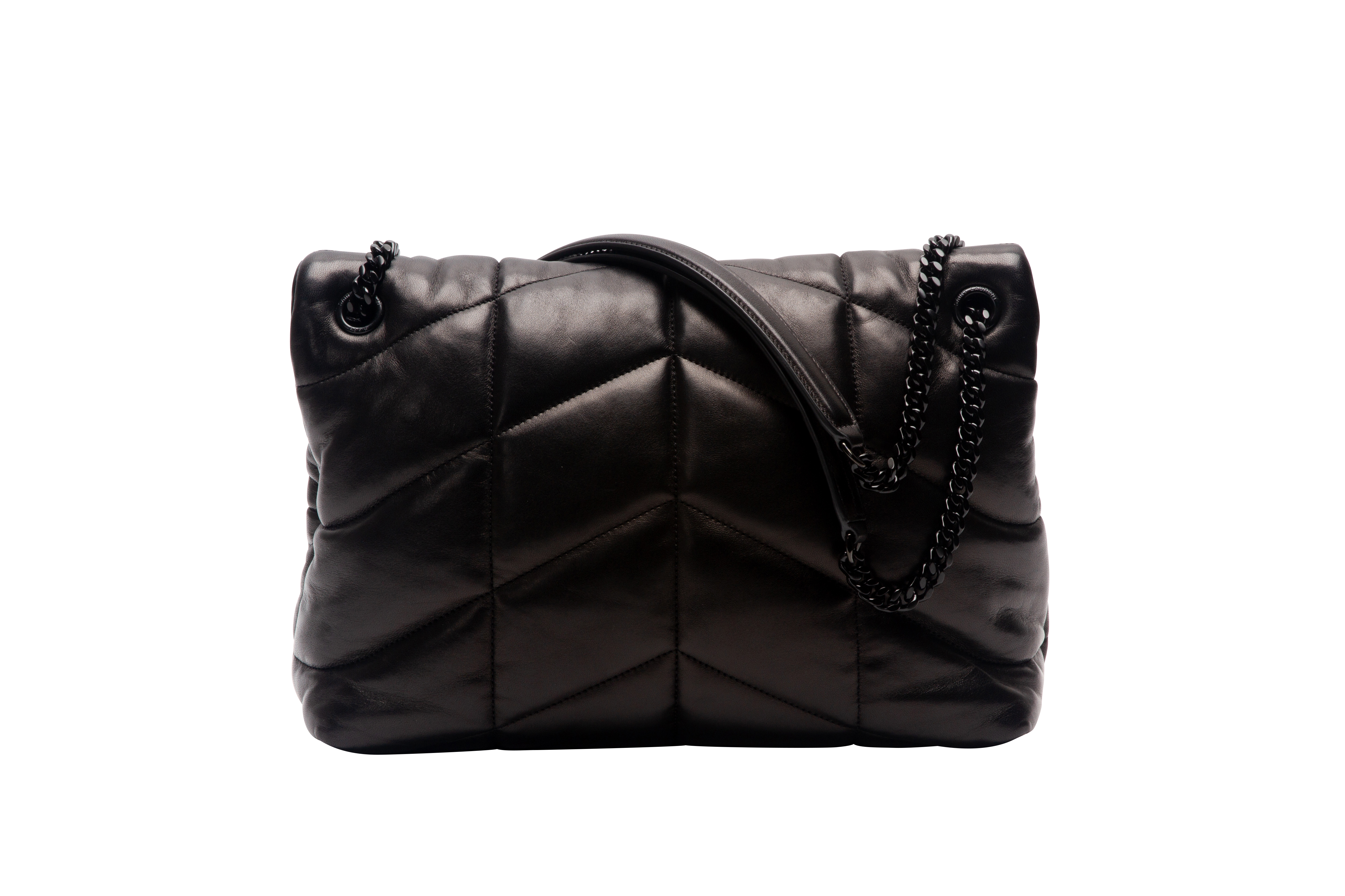 AN YVES SAINT LAURENT LOULOU QUILTED LEATHER SHOULDER BAG - Image 4 of 5