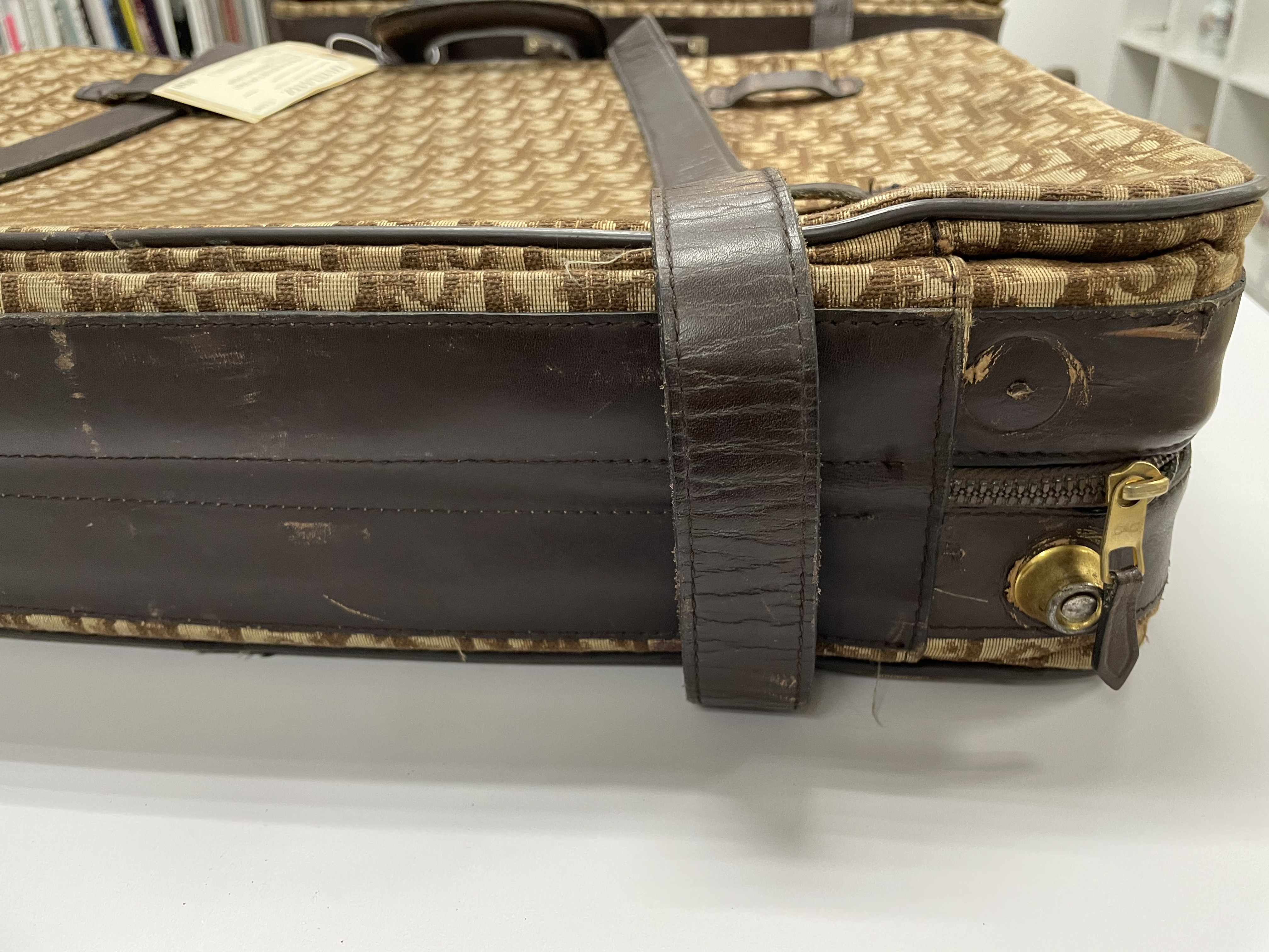 A GRADUATED SET OF TWO VINTAGE CHRISTIAN DIOR SUITCASES - Image 14 of 14