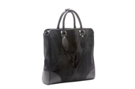 A LOUIS VUITTON BLACK PONYSKIN TOTE