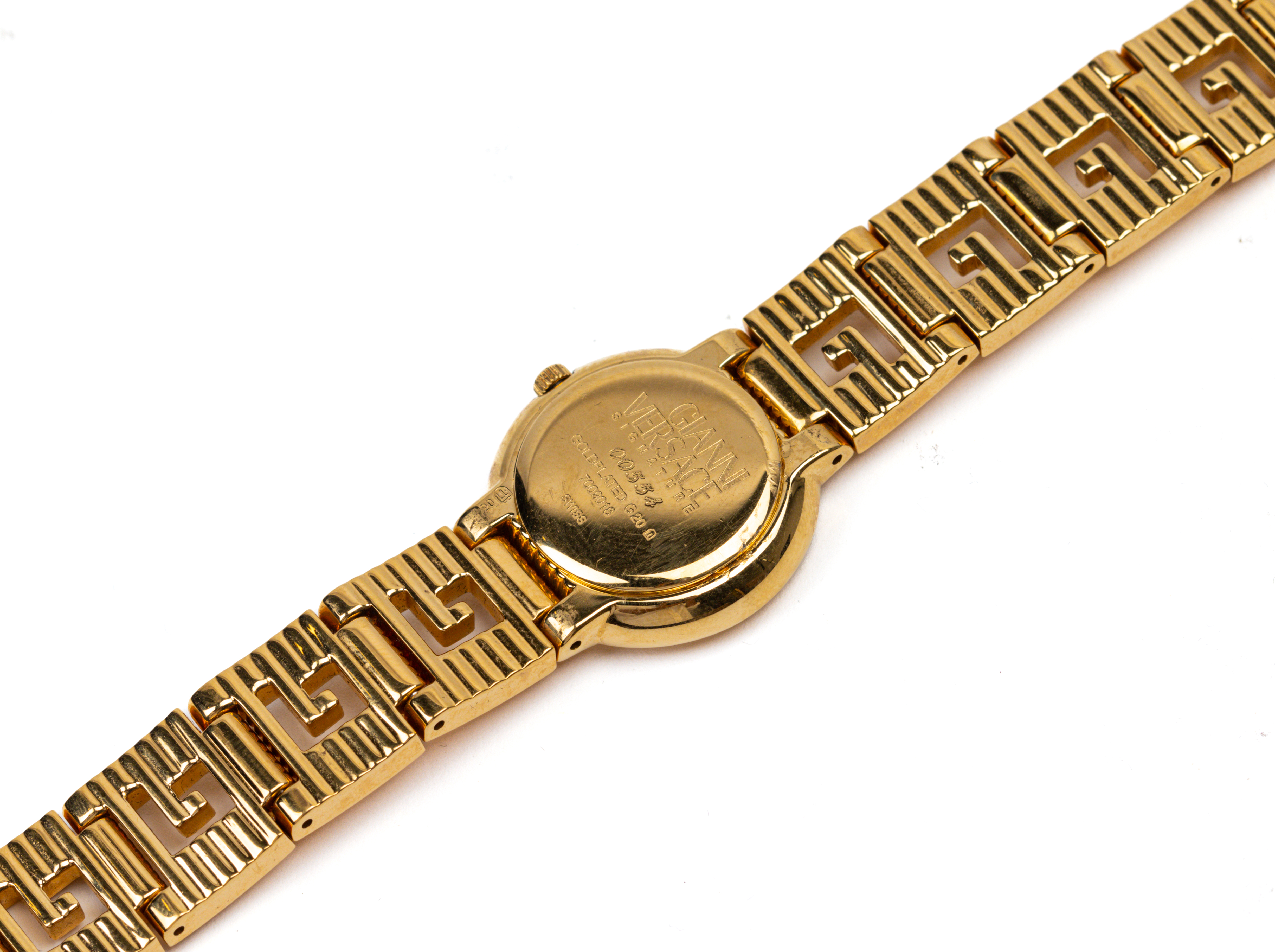 A GIANNI VERSACE SIGNATURE GOLD PLATED BRACELET WATCH - Image 4 of 5