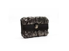 A MARC JACOBS RUCHED WALLET CLUTCH