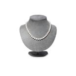 AN AKOYA CULTURED PEARL NECKLACE