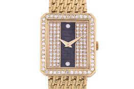 A PIAGET LADIES 18K GOLD AND DIAMOND SET BRACELET WATCH