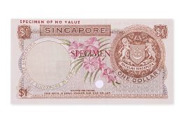 A RARE SINGAPORE ORCHID SERIES 1 DOLLAR COLOUR TRIAL