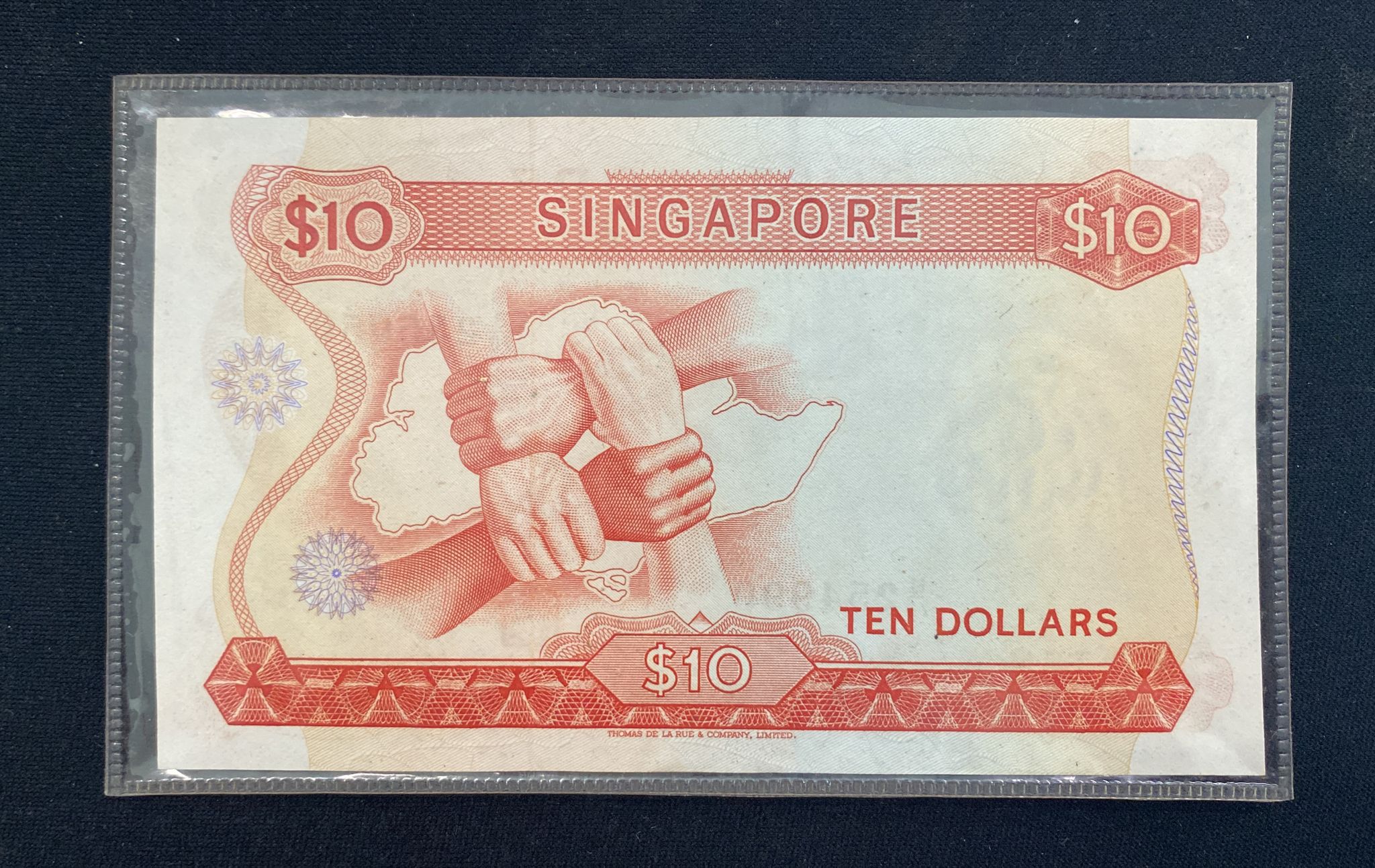 SINGAPORE ORCHID SERIES 10 DOLLAR 1973 SERIAL NUMBER ERROR - Image 4 of 8