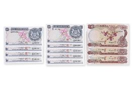 SINGAPORE ORCHID SERIES 1; 10 DOLLARS CONSECUTIVE (12)