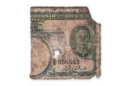 MALAYA GEORGE VI 1 DOLLAR 1940 (PARTIAL NOTE)
