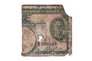 MALAYA GEORGE VI 1 DOLLAR 1940 (PARTIAL NOTE)