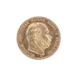 GERMANY-PRUSSIA WILHELM I GOLD 10 MARK 1872 C