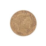 FRANCE 2ND REPUBLIC GOLD 10 FRANCS 1851 A